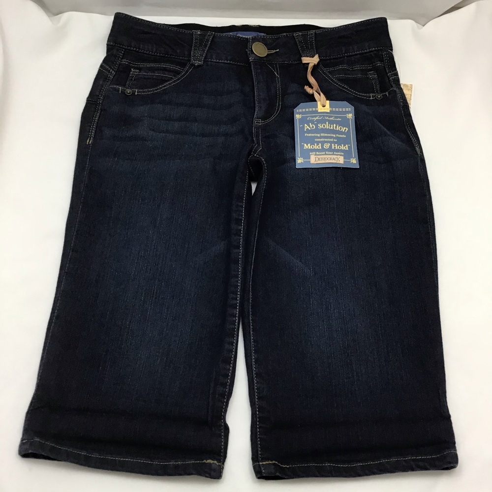 Ab solution Indigo Jeans Shorts size 4 Bermuda